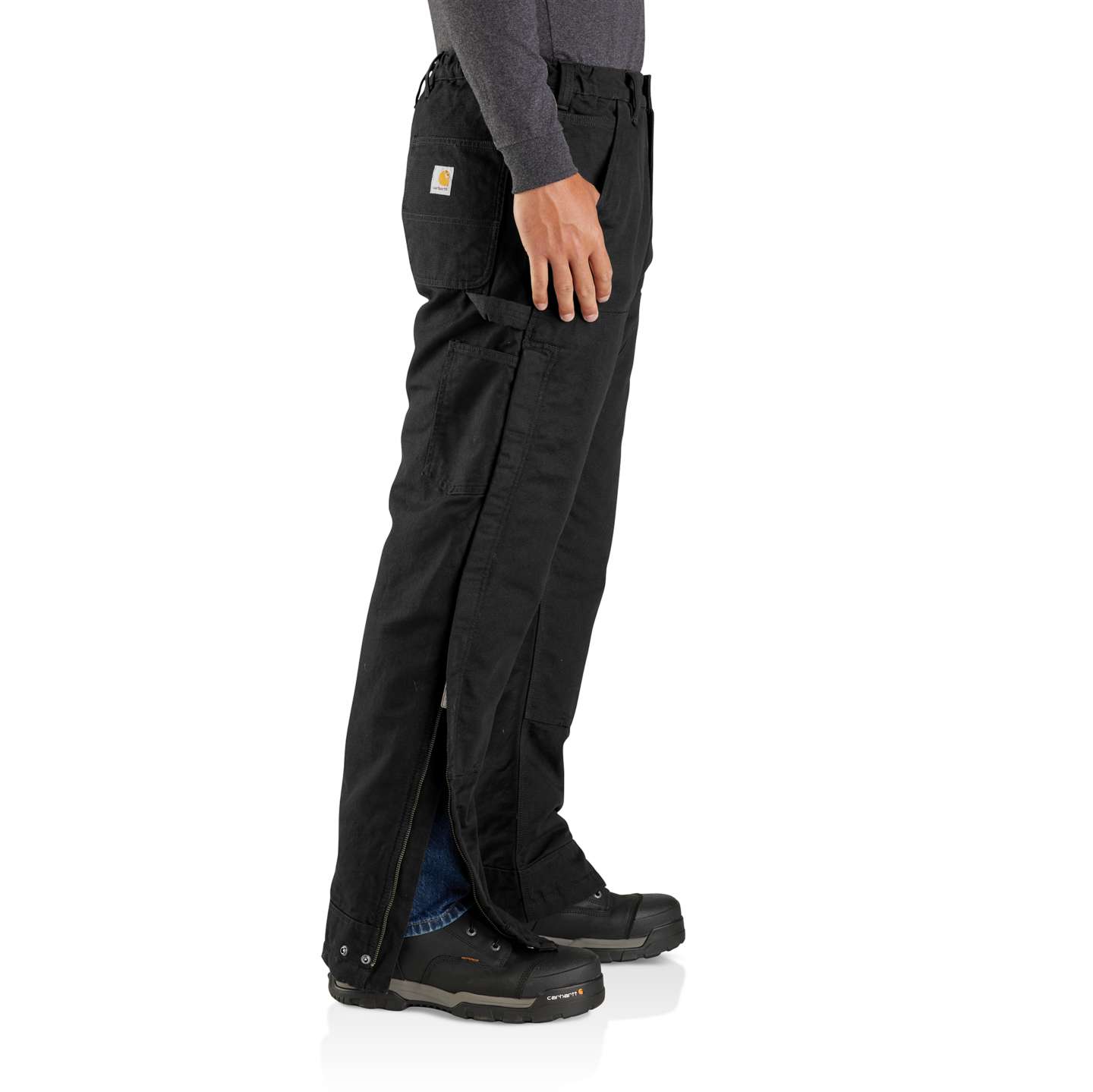 Мужские брюки Carhartt Firm Duck Insulated, цвет: Чёрный — фото 3