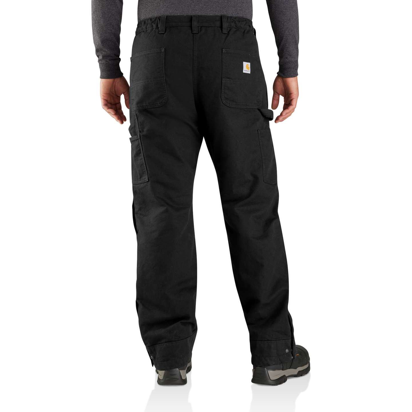 Мужские брюки Carhartt Firm Duck Insulated, цвет: Чёрный — фото 2