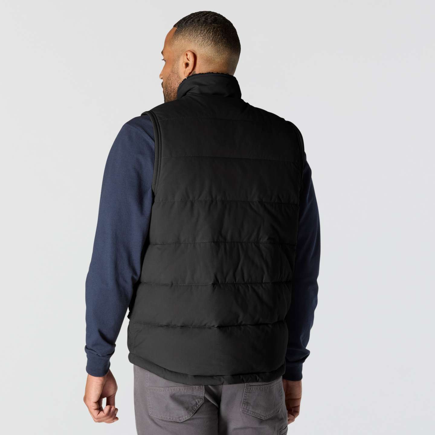 Мужской жилет Carhartt Livingston Vest, цвет: Чёрный — фото 5