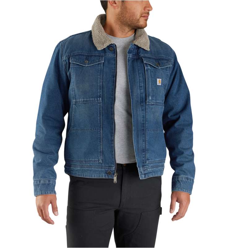 Relaxed Fit Denim SherpaLined Jacket 2 Warmer Rating Sherpa