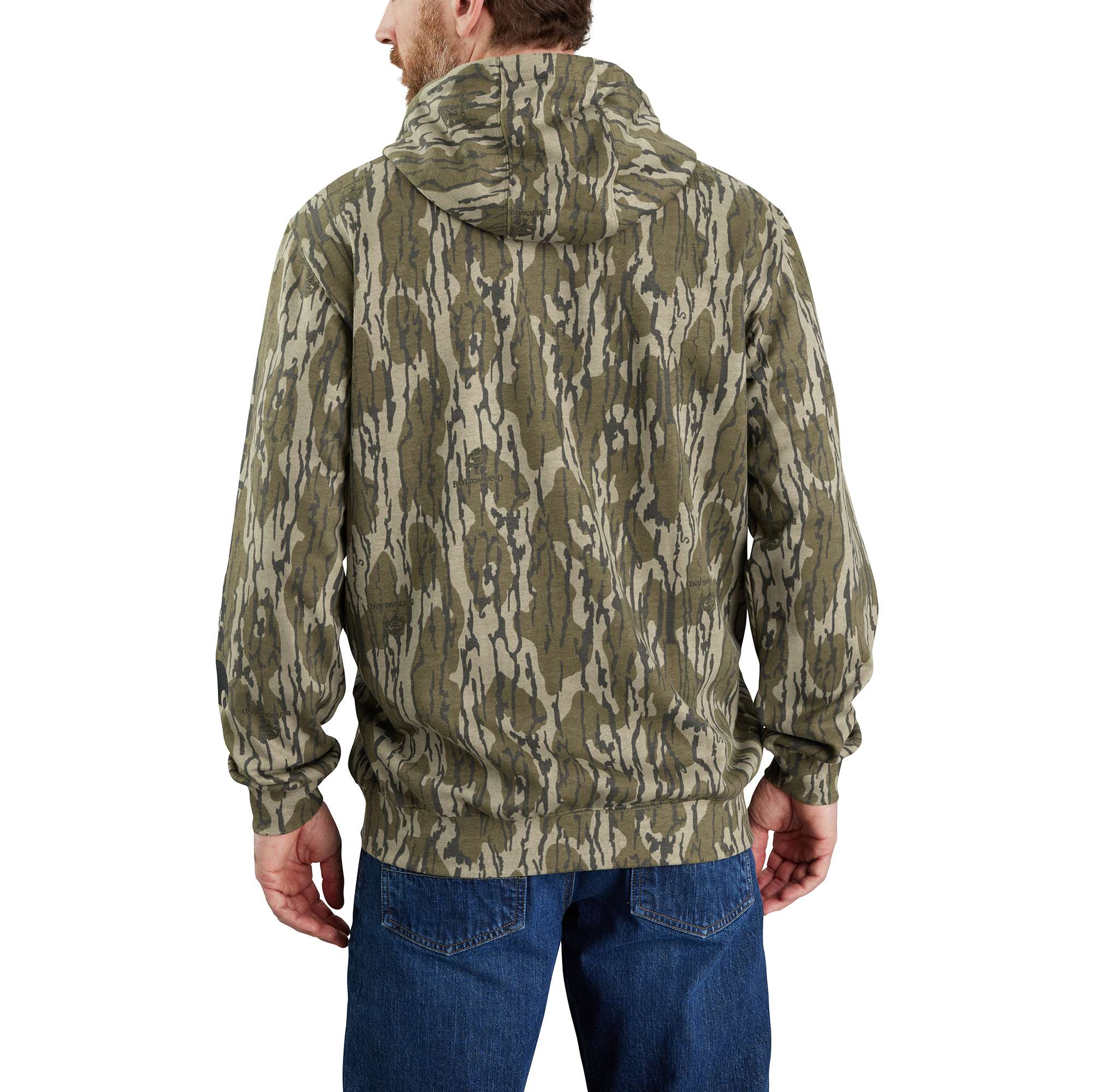 Additional thumbnail 2 of Loose Fit Midweight Camo Sleeve Graphic Hoodie