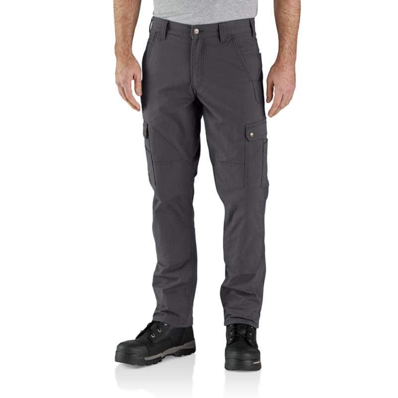 Loose Fit Washed Duck Flannel-Lined Utility Work Pant
