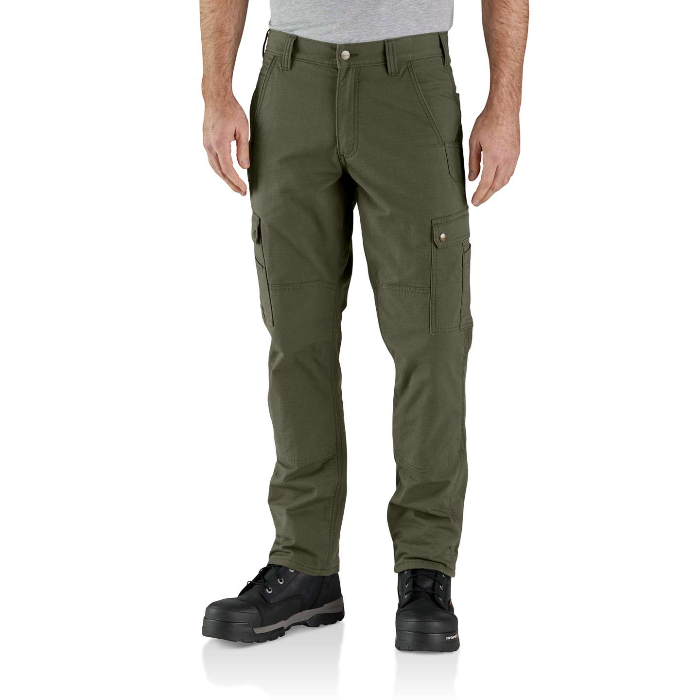 Мужские брюки Carhartt Relaxed Straight Ripstop Lined Cargo Pant, цвет: Basil — фото 1