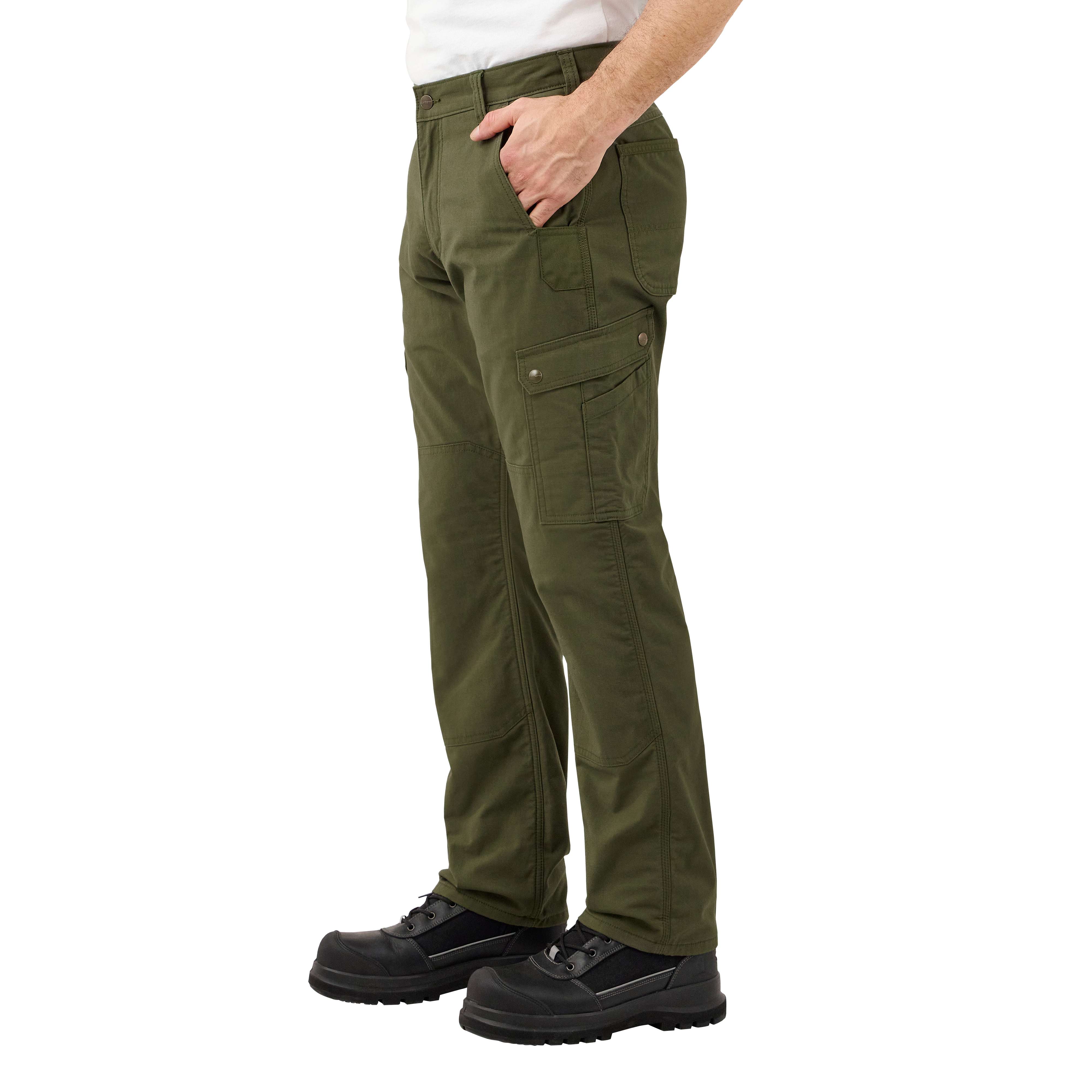 Rugged Flex® Relaxed Fit Ripstop Cargo Fleece-Lined Work Pant