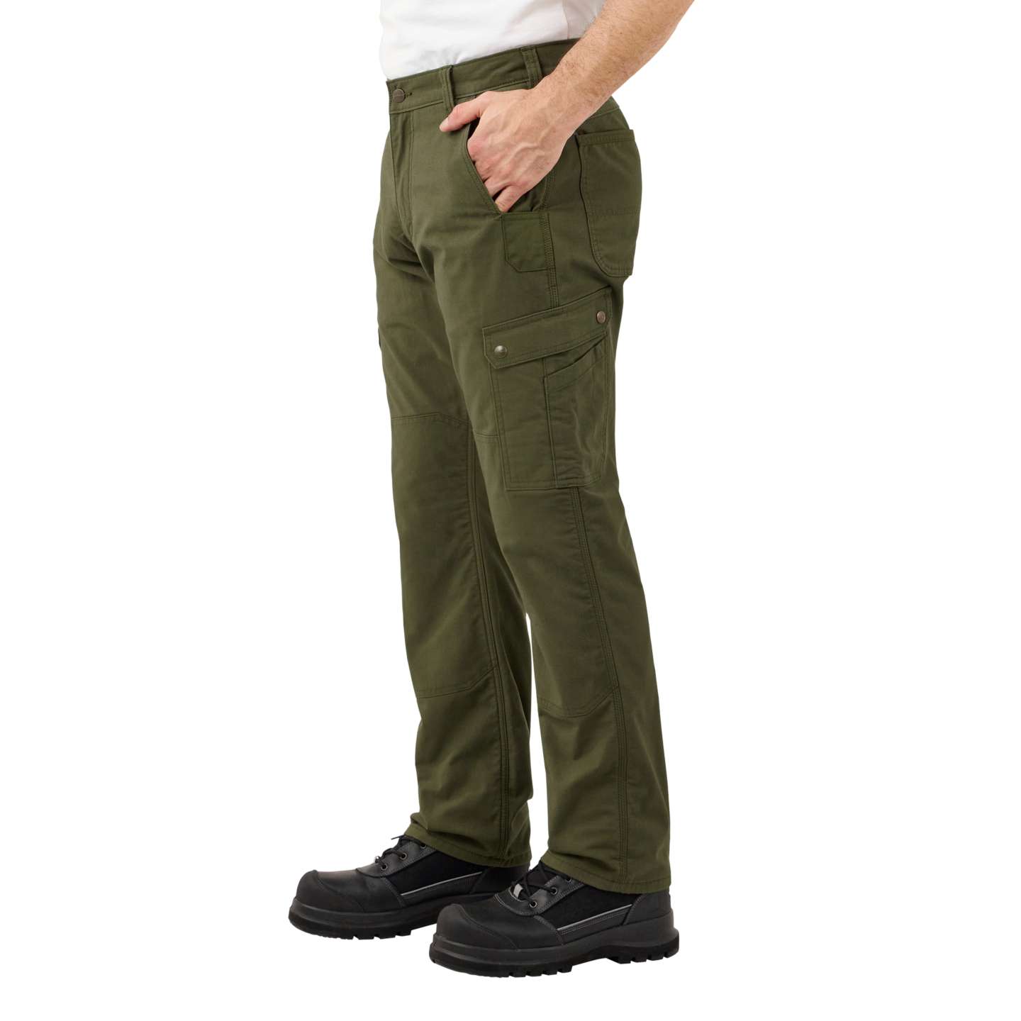 Мужские брюки Carhartt Relaxed Straight Ripstop Lined Cargo Pant, цвет: Basil — фото 2