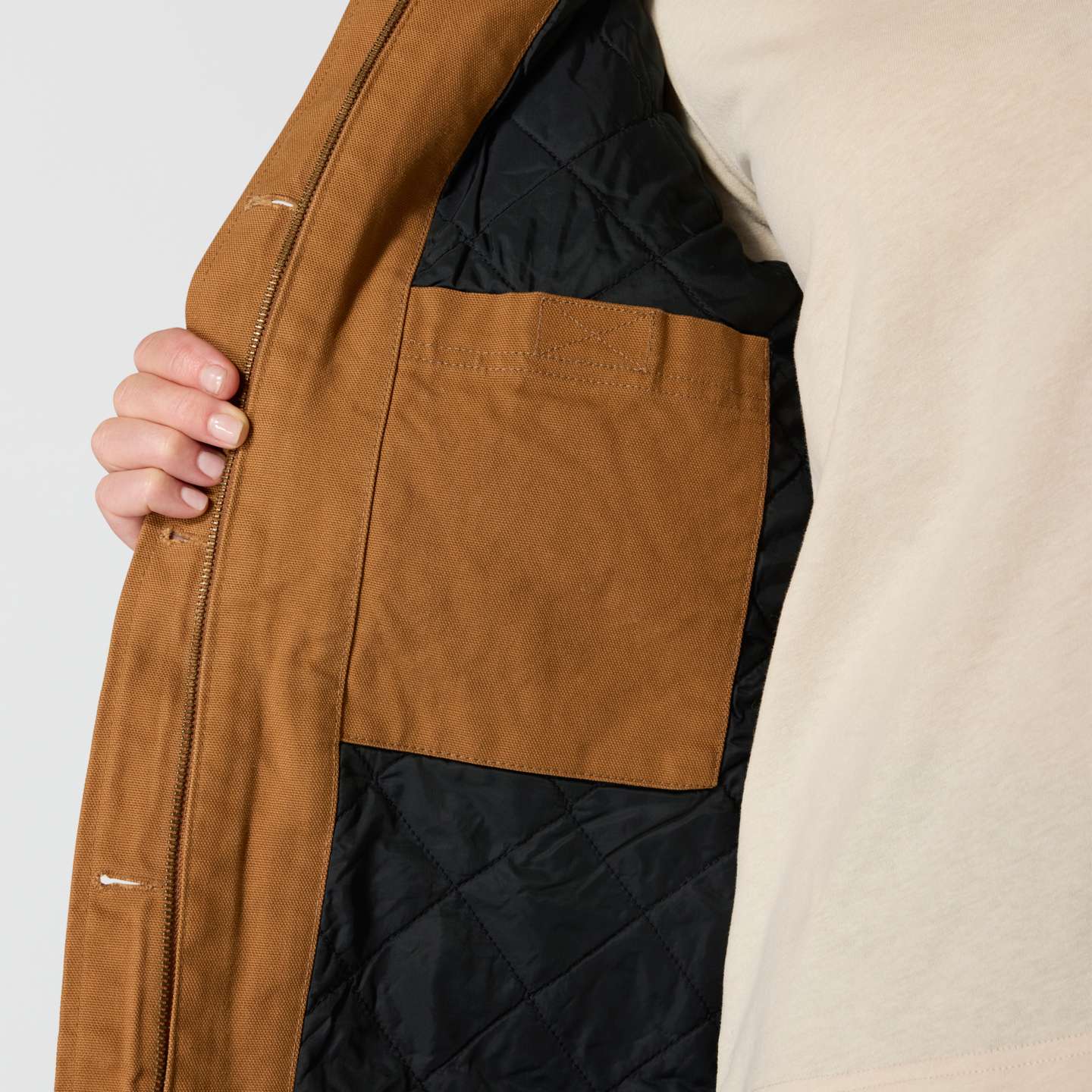 Женская куртка Carhartt Field - Loose Fit - 2 Warmer Rating, цвет: Коричневый — фото 6