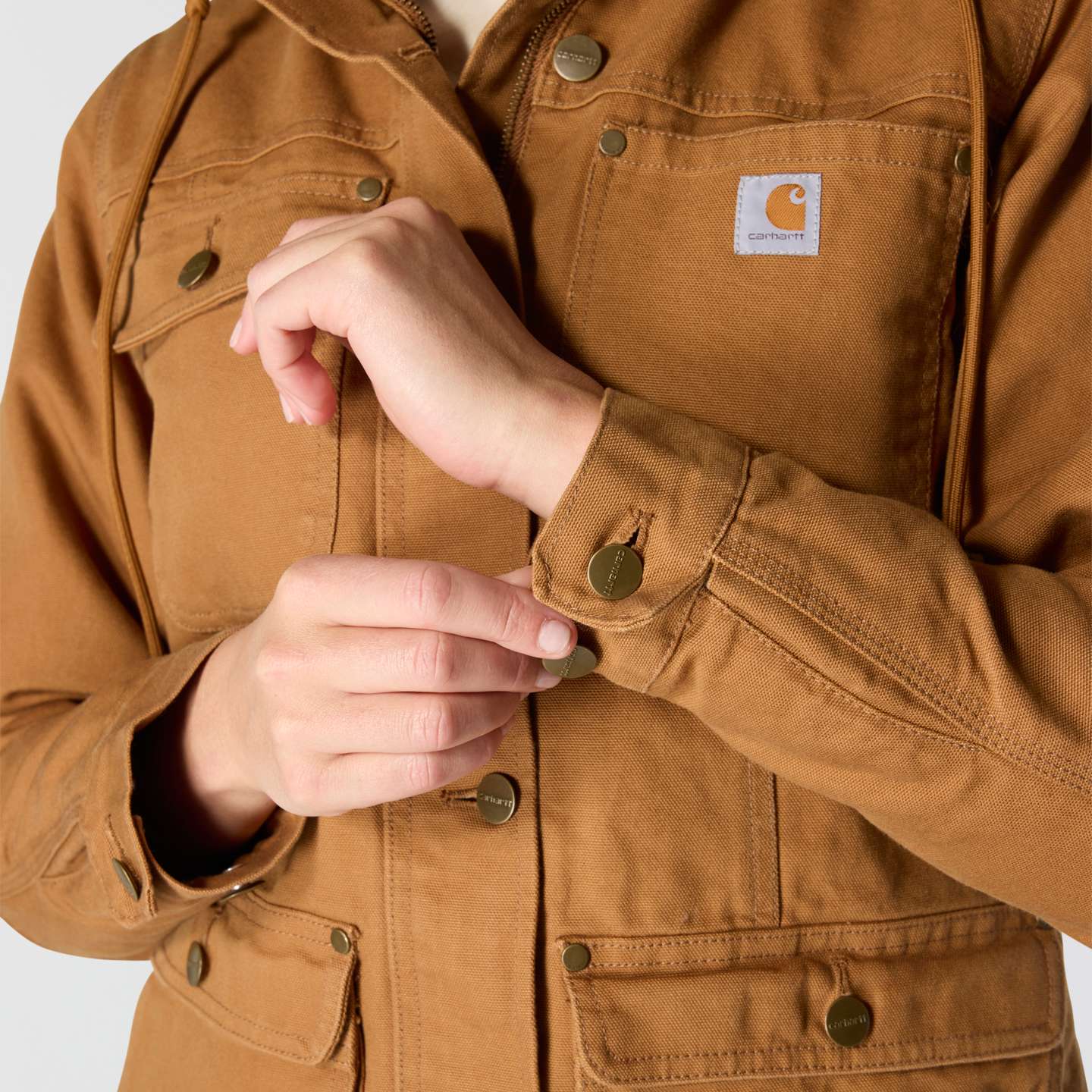 Женская куртка Carhartt Field - Loose Fit - 2 Warmer Rating, цвет: Коричневый — фото 7