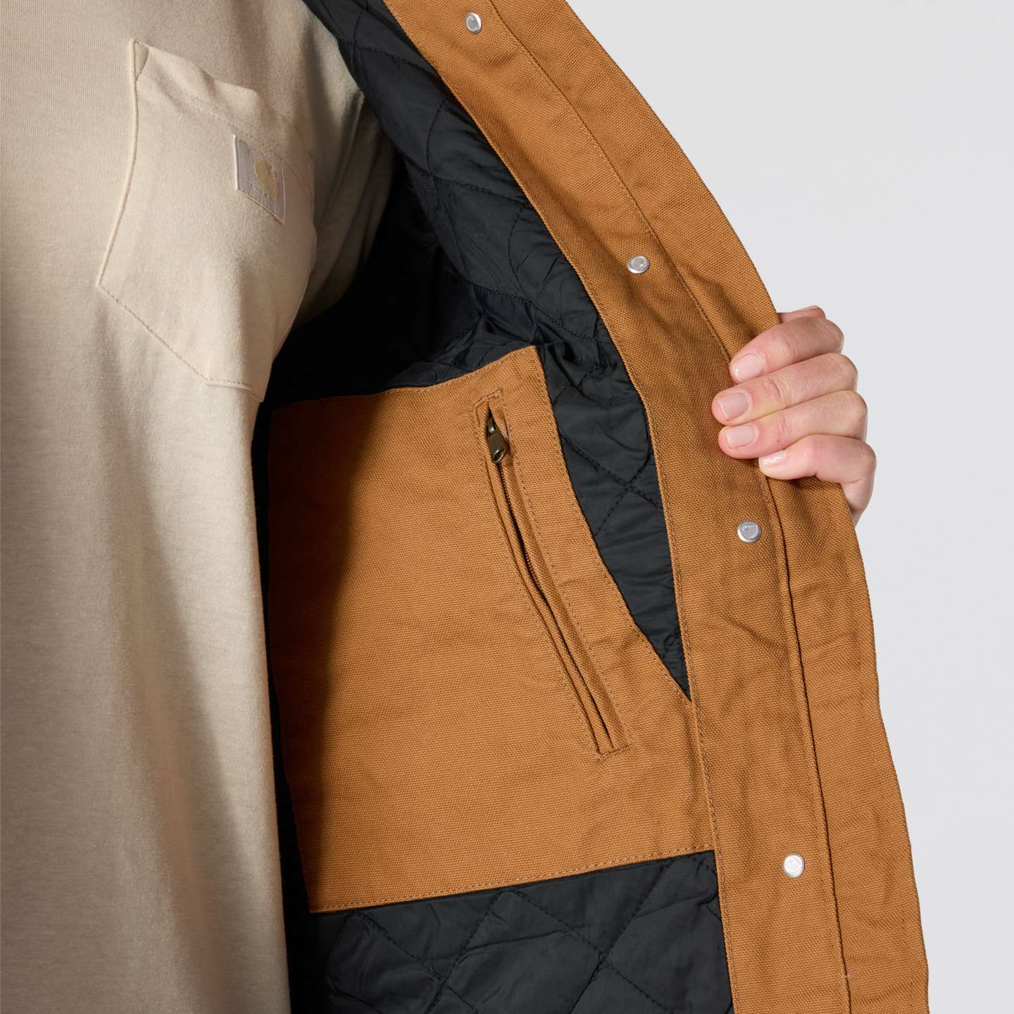 Женская куртка Carhartt Field - Loose Fit - 2 Warmer Rating, цвет: Коричневый — фото 5