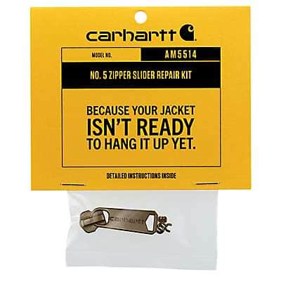 Carhartt Unisex Antique Brass No. 5 Zipper Slider Repair Kit