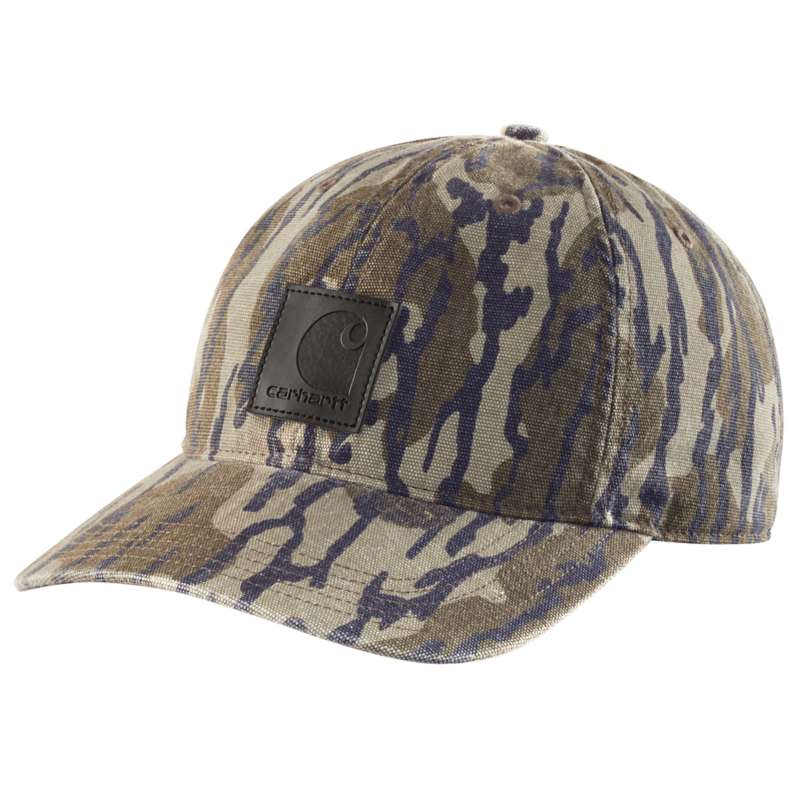 Carhartt  Mossy Oak Bottomland Camo Canvas Camo Cap