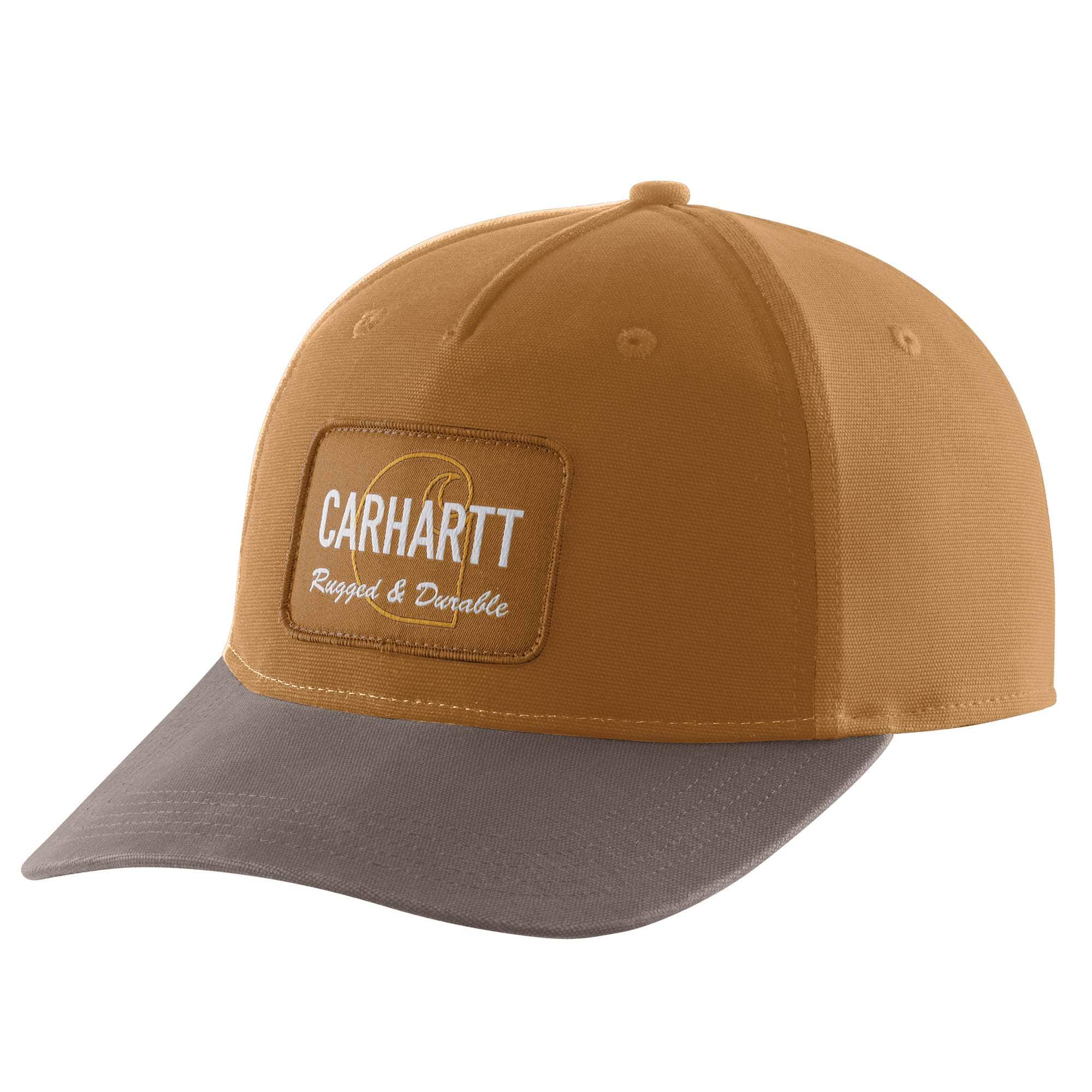 Carhartt Men's Carhartt Brown Canvas Rugged Patch Cap