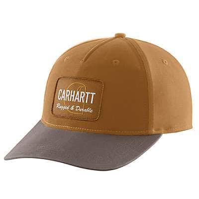 Carhartt Men's Carhartt Brown Canvas Rugged Patch Cap