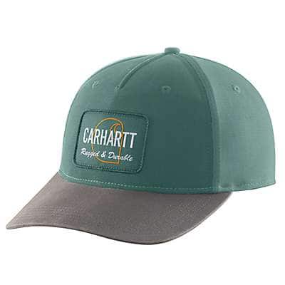 Carhartt Men's Slate Green Canvas Rugged Patch Cap