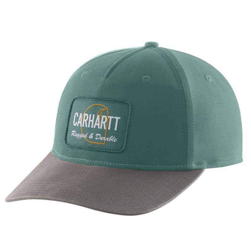 Carhartt  Slate Green Canvas Rugged Patch Cap