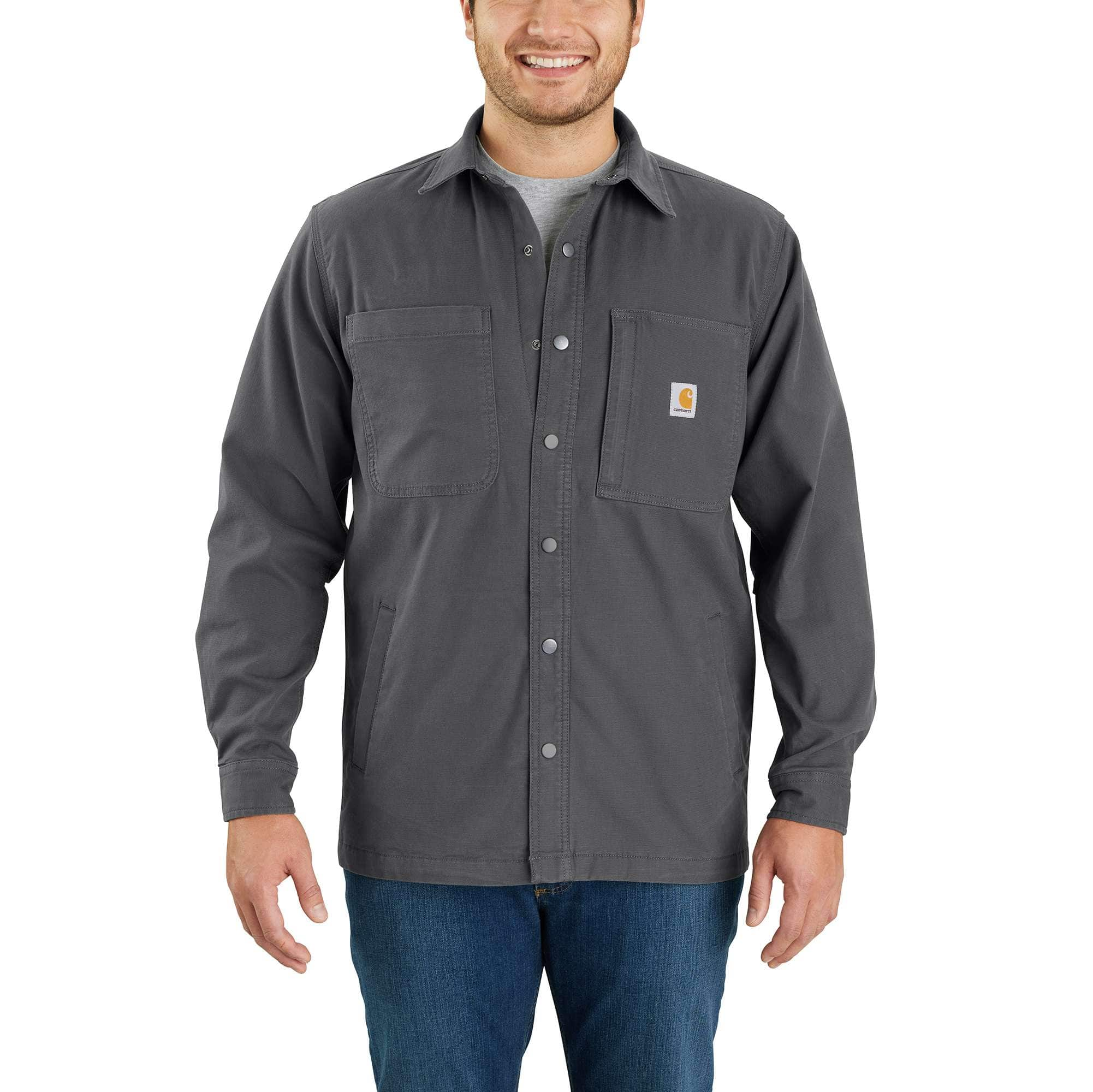 Additional thumbnail 5 of Rugged Flex® Relaxed Fit Canvas Fleece-Lined Snap-Front Shirt Jac