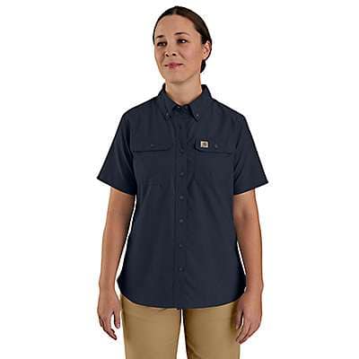 Carhartt Women's Navy Women's Carhartt Force® Relaxed Fit Lightweight Short Sleeve Shirt