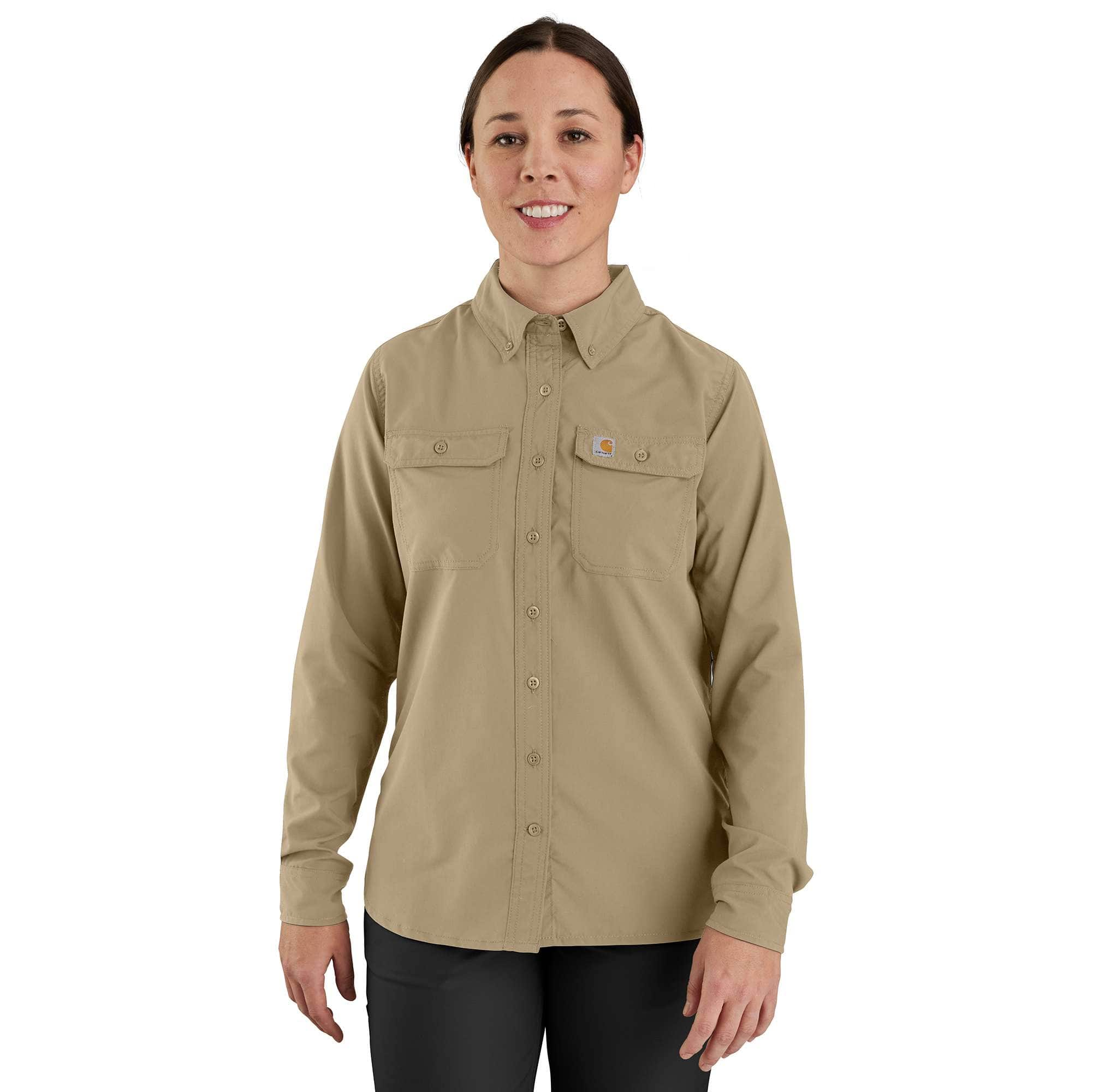 Additional thumbnail 1 of Women's Carhartt Force® Relaxed Fit Lightweight Long Sleeve Shirt