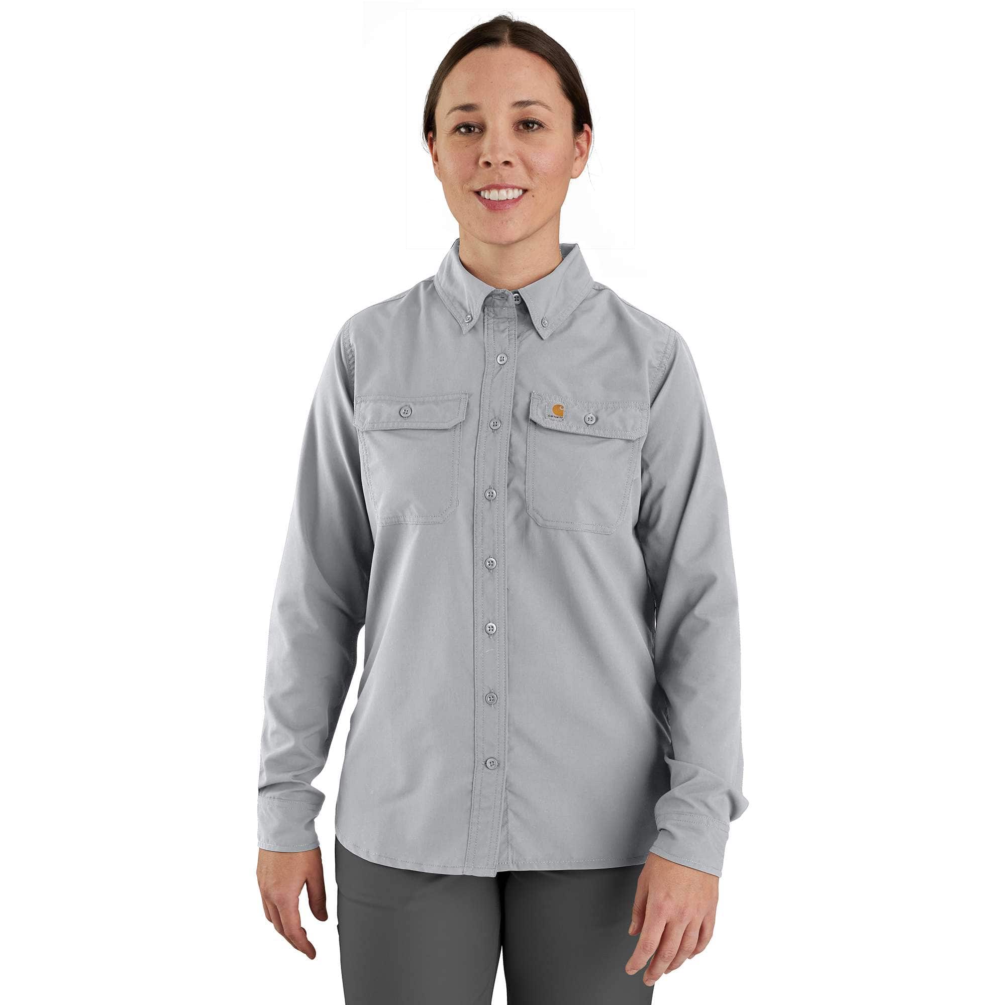 Carhartt Women's Force Sun Defender™ Chambray Relaxed LS Shirt