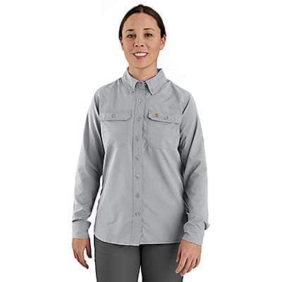 Carhartt Women's Steel Women's Carhartt Force® Relaxed Fit Lightweight Long Sleeve Shirt