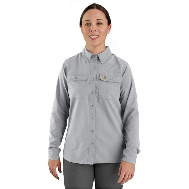 Carhartt  Steel Women's Carhartt Force® Relaxed Fit Lightweight Long Sleeve Shirt