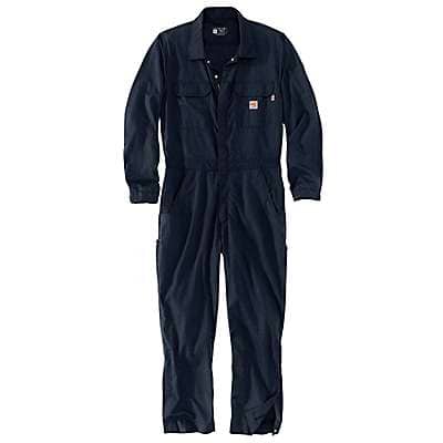 Carhartt Men's Navy Flame-Resistant Carhartt Force® Loose Fit Lightweight Coverall