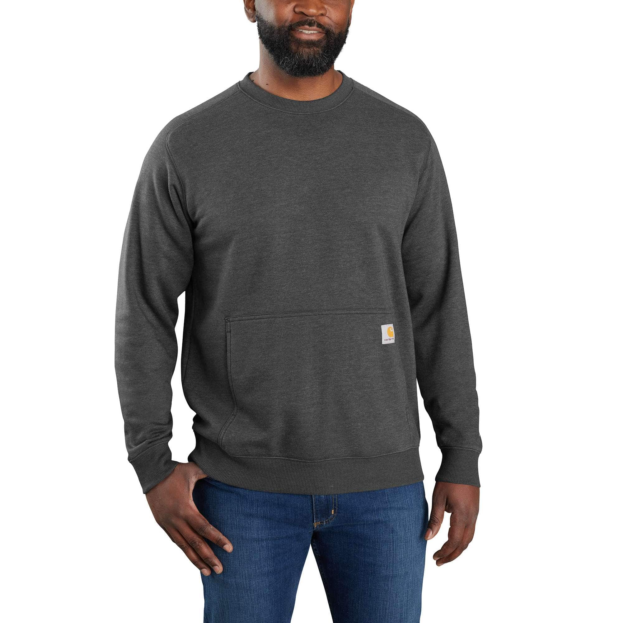 Carhartt Men's Asphalt Heather Carhartt Force® Relaxed Fit Lightweight Crewneck Sweatshirt