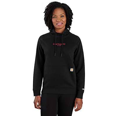 Carhartt Women's Black Women's Carhartt Force® Relaxed Fit Lightweight Graphic Hooded Sweatshirt