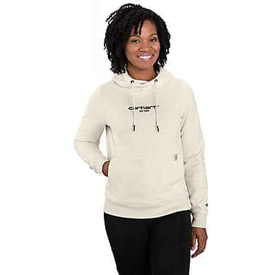 Carhartt Women's Soft Lavender Heather Women's Carhartt Force® Relaxed Fit Lightweight Graphic Hooded Sweatshirt