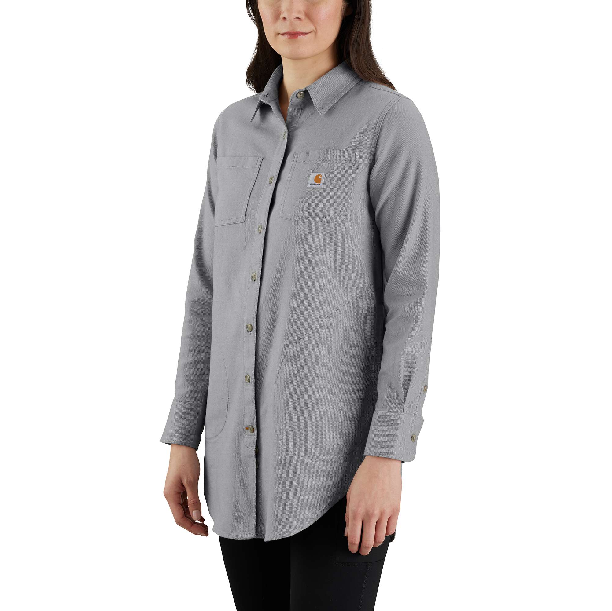 Additional thumbnail 1 of Women's Rugged Flex® Relaxed Fit Midweight Flannel Long-Sleeve Plaid Tunic