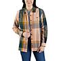 Additional thumbnail 1 of Women's Loose Fit Heavyweight Twill Long-Sleeve Plaid Shirt