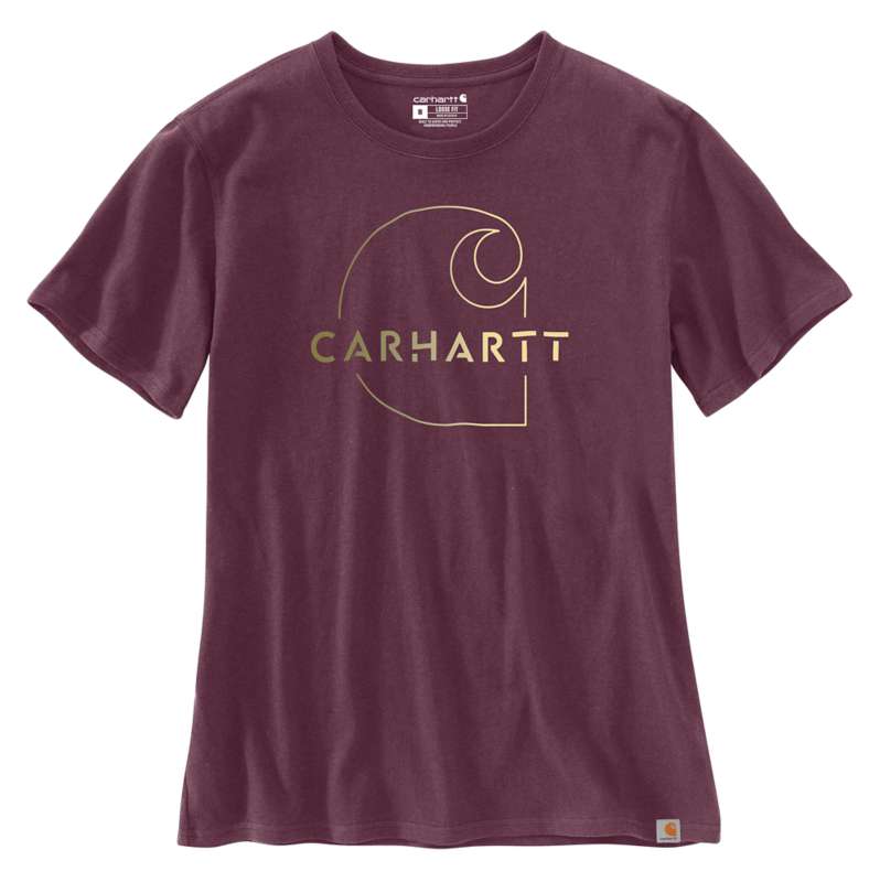 Carhartt Women's Force Short Sleeve Pocket T-shirt - Blackberry