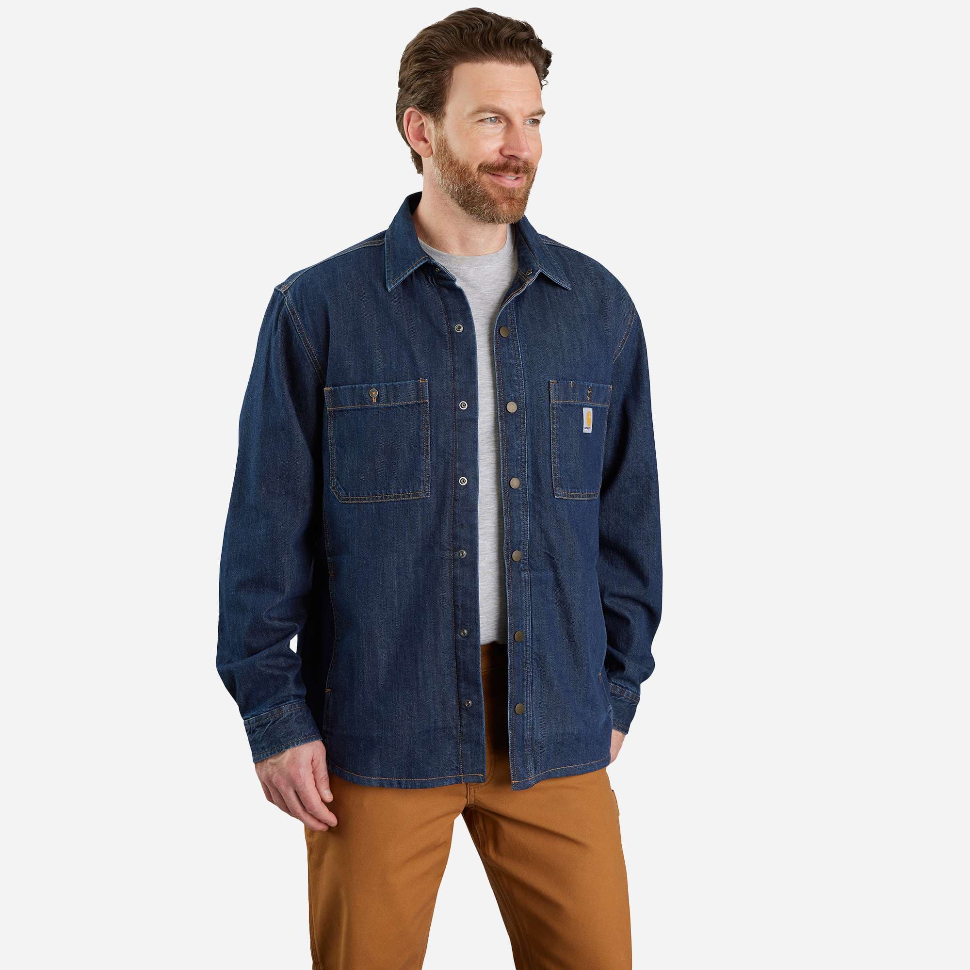 TJ5605 M RlxdFt Dnm Lnd Snp ShrtJc-Carhartt