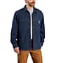 Additional thumbnail 1 of Relaxed Fit Denim Fleece Lined Snap-Front Shirt Jac