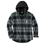 Additional thumbnail 1 of Rugged Flex® Relaxed Fit Flannel Fleece Lined Hooded Shirt Jac