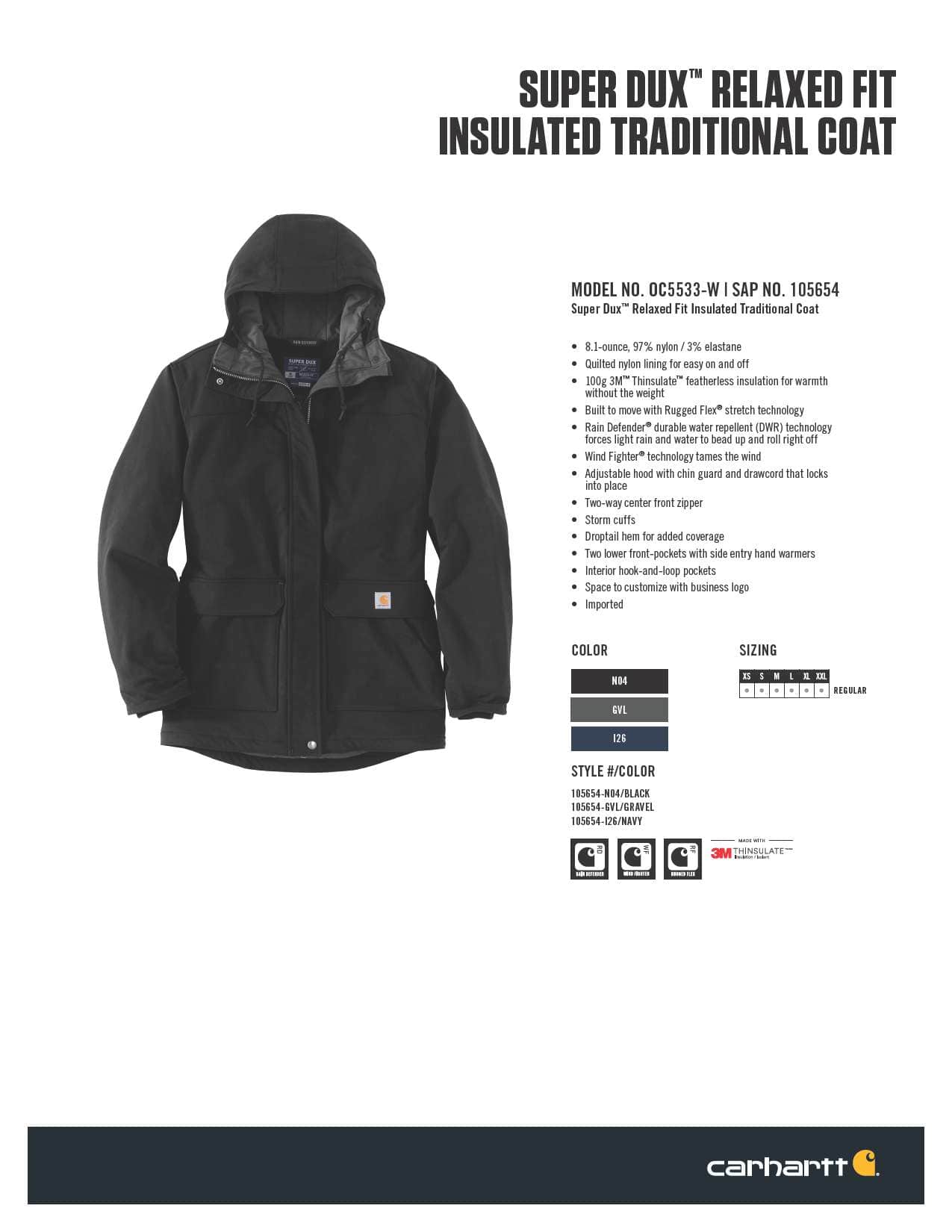 Women's Camden Relaxed Fit Traditional Insulated Coat | Women's