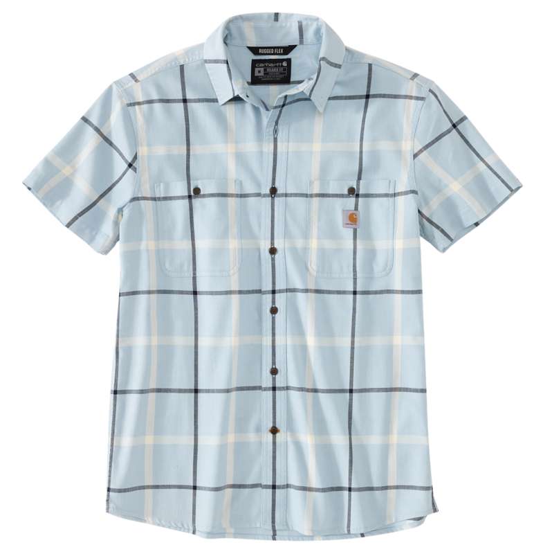 Carhartt  Moonstone Rugged Flex® Relaxed Fit Lightweight Short-Sleeve Plaid Shirt