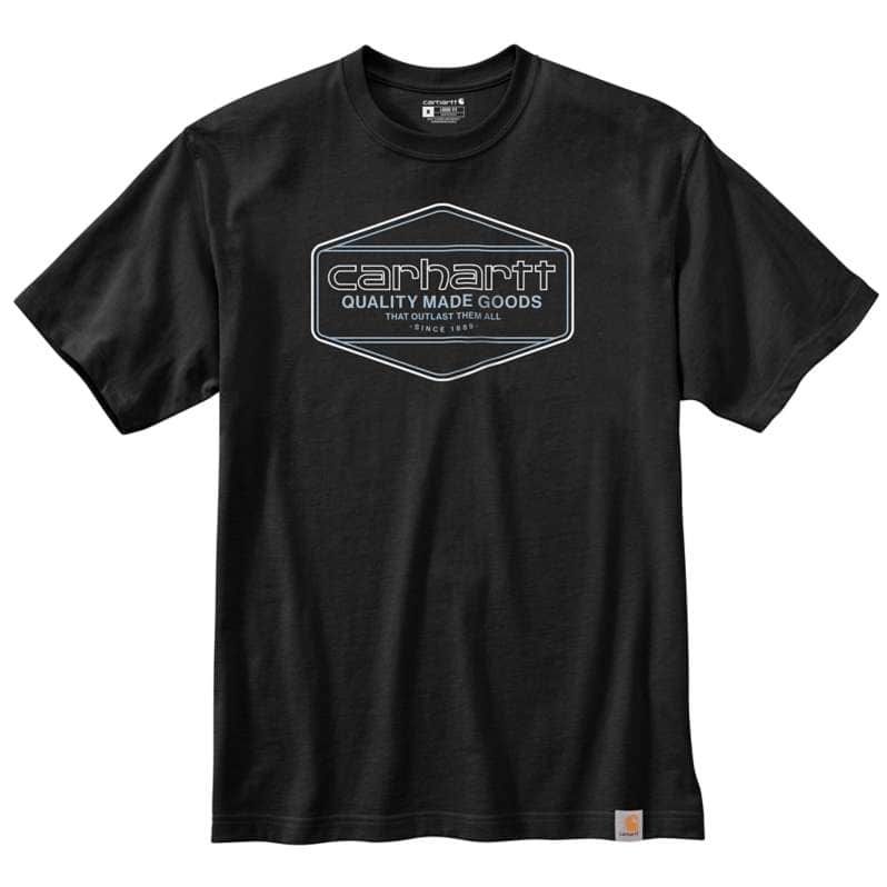Carhartt  Black Loose Fit Heavyweight Short-Sleeve Quality Graphic T-Shirt