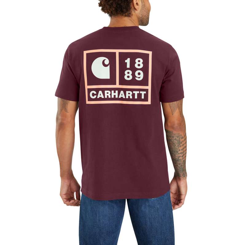 Carhartt  Port Relaxed Fit Heavyweight Short-Sleeve Pocket 1889 Graphic T-Shirt