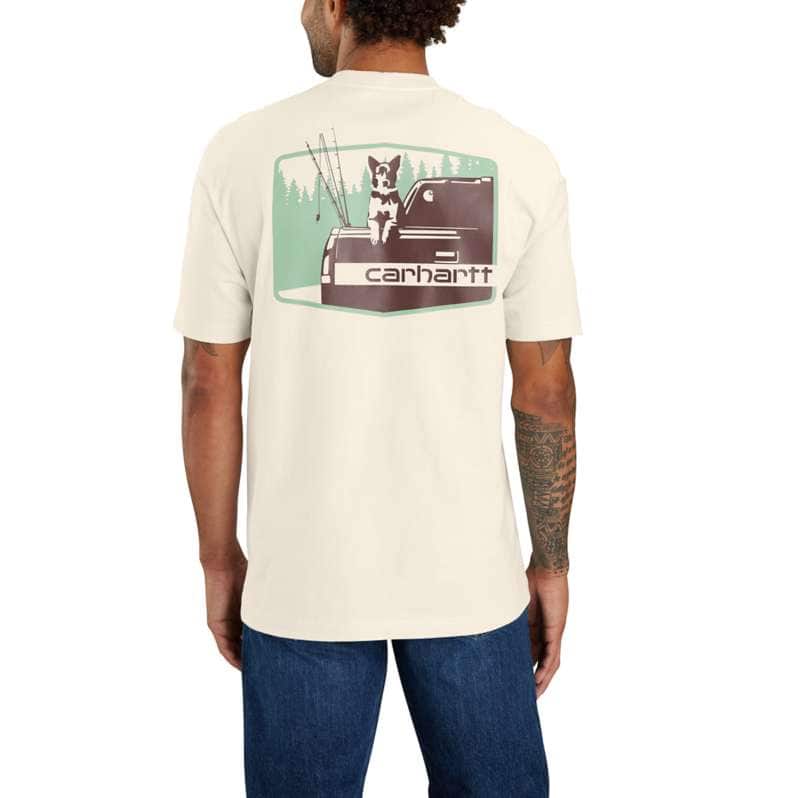 Carhartt  Malt Loose Fit Heavyweight Short-Sleeve Pocket Dog Graphic T-Shirt
