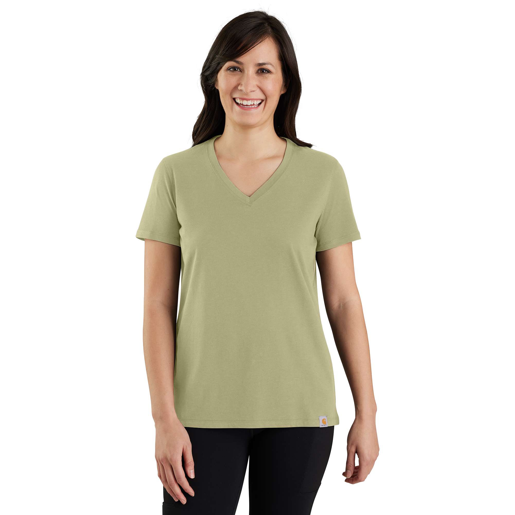 Additional thumbnail 1 of Women's TENCEL™ Fiber Series Relaxed Fit Short-Sleeve V-neck T-Shirt