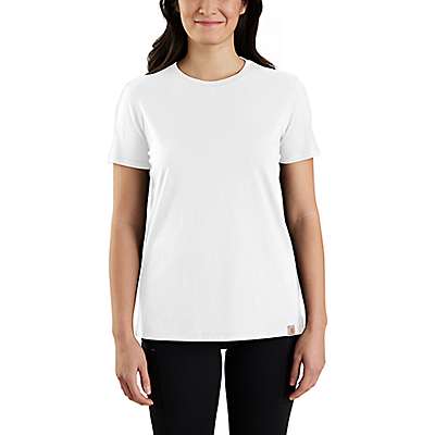 Carhartt Women's White Women's Relaxed Fit Lightweight Short-Sleeve Crewneck T-Shirt