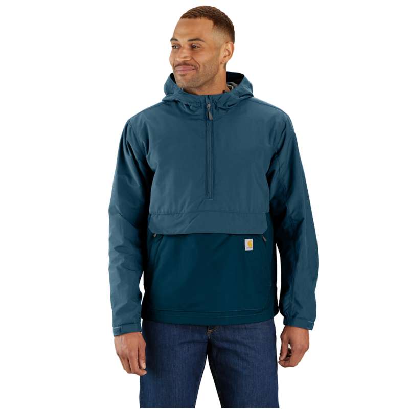 Carhartt  Storm Blue/Dark Storm Blue Rain Defender® Loose Fit Lightweight Packable Anorak - 1 Warm Rating