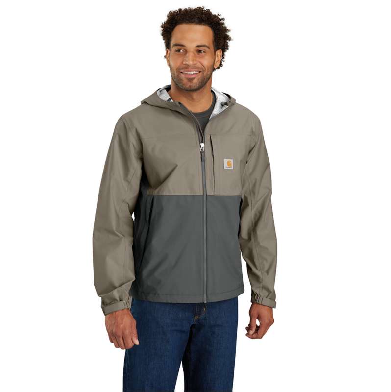 Carhartt  Desert/Gravel Men's Storm Defender® Waterproof Jacket - Relaxed Fit - Lightweight Packable