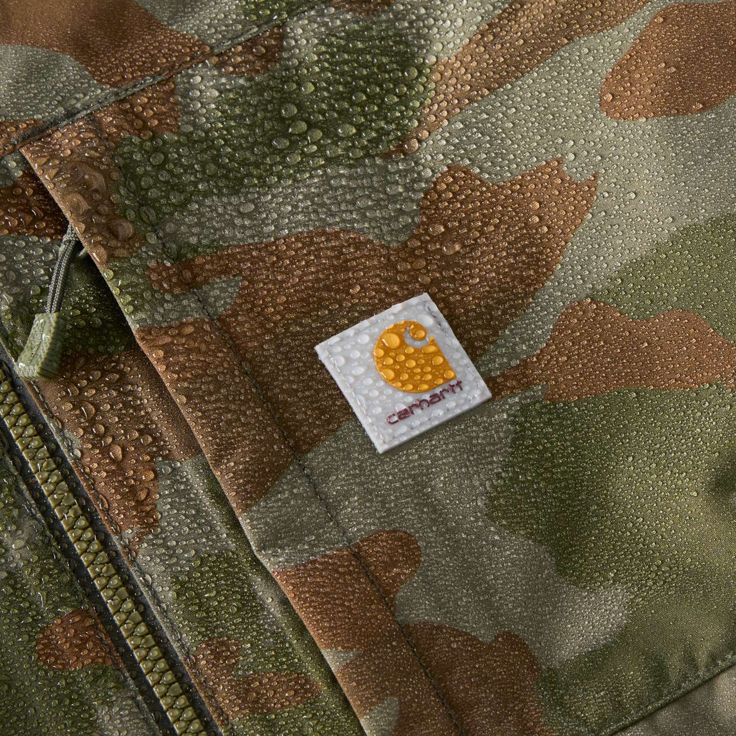 Мужская куртка Carhartt Monterey, цвет: Армейский зелёный камуфляжный — фото 7