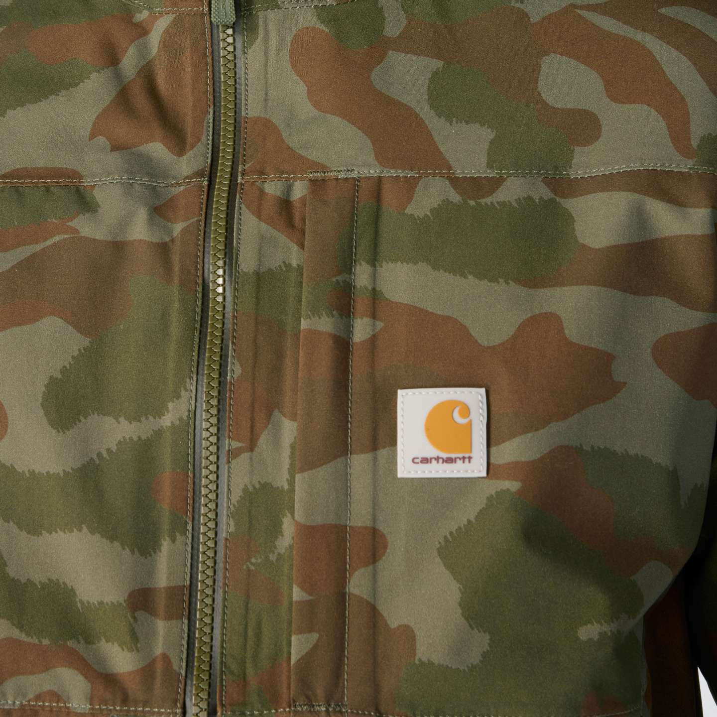 Мужская куртка Carhartt Monterey, цвет: Армейский зелёный камуфляжный — фото 3