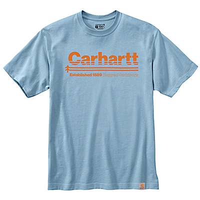 Carhartt Men's Carhartt Brown Relaxed Fit Heavyweight Short-Sleeve Outdoors Graphic T-Shirt