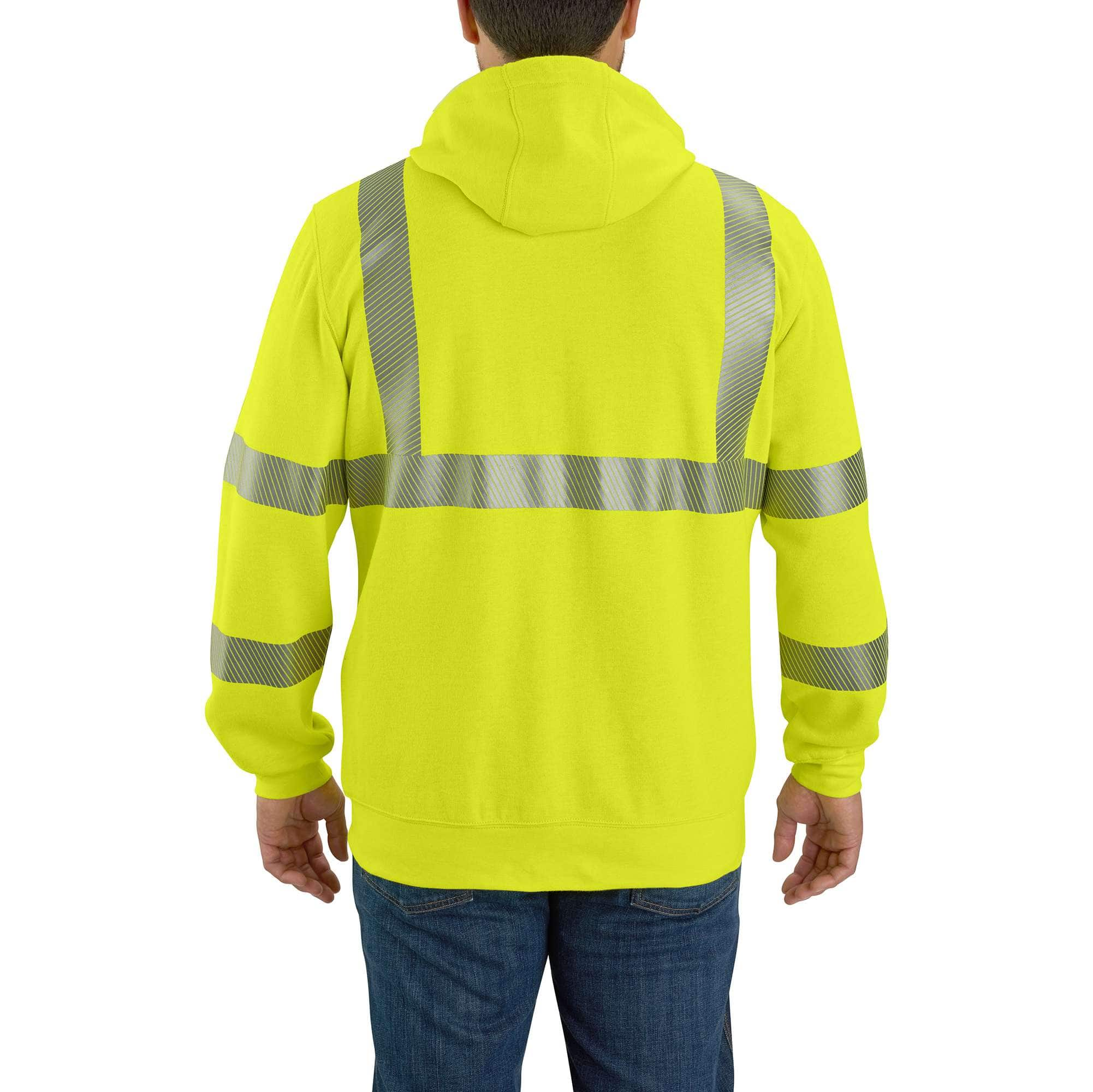 Flame Resistant High-Visibility Force Loose Fit Midweight Full-Zip Class 3 Sweatshirt