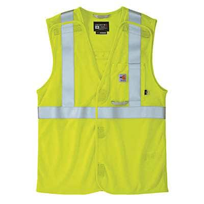 Carhartt Unisex Brite Lime Flame Resistant High-Visibility Mesh Class 2 Vest