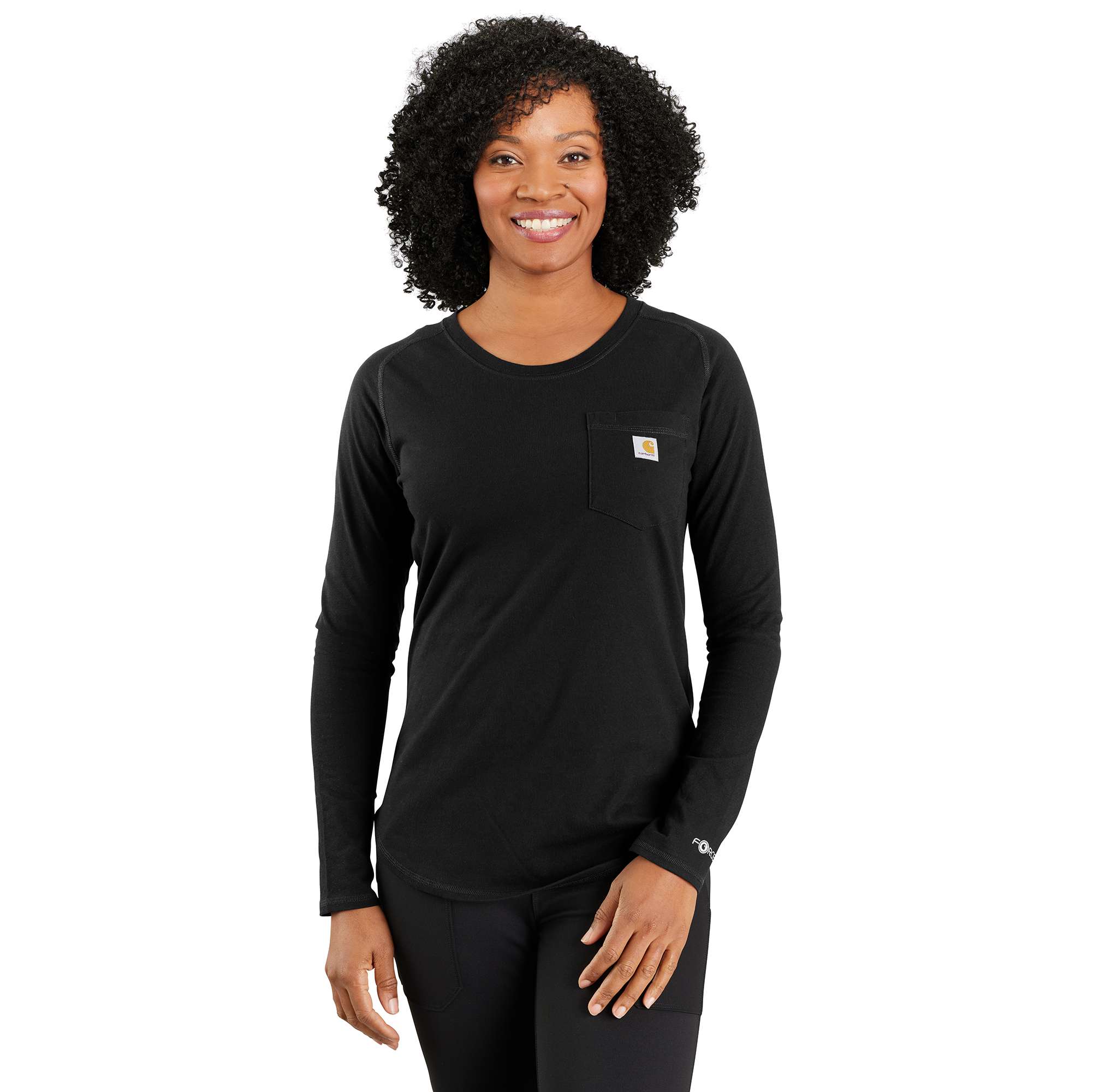 Carhartt Women's Carhartt Force® Relaxed Fit Midweight Long-Sleeve Pocket T-Shirt