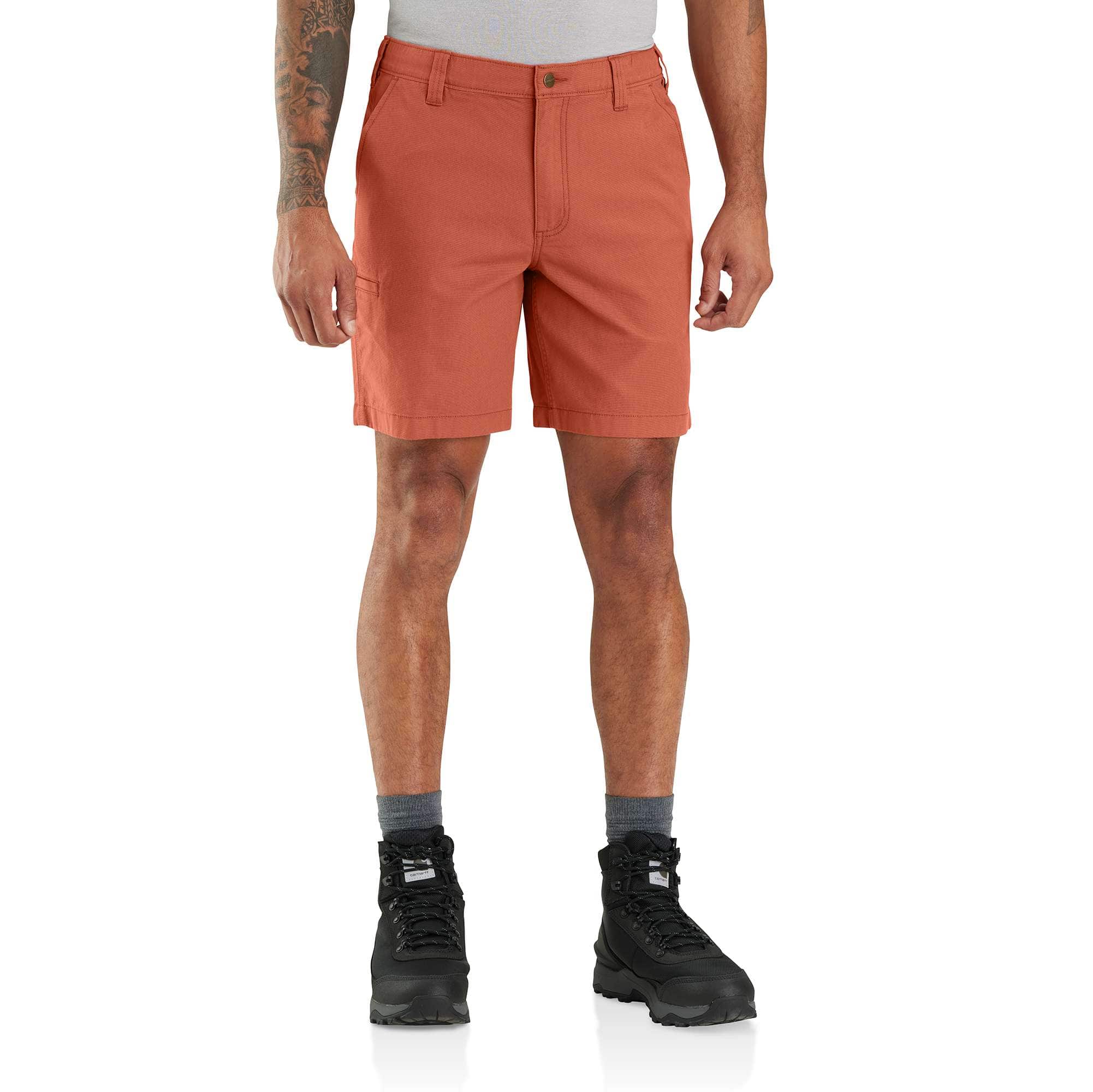 Relaxed Fit Worker shorts - Black/Patterned - Men